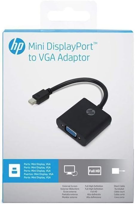 HP Mini DP to VGA Full HD 1080p Adaptor - DokanTech #