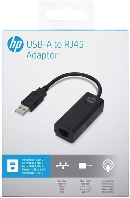 HP USB-A to RJ45 Network Adaptor - DokanTech #
