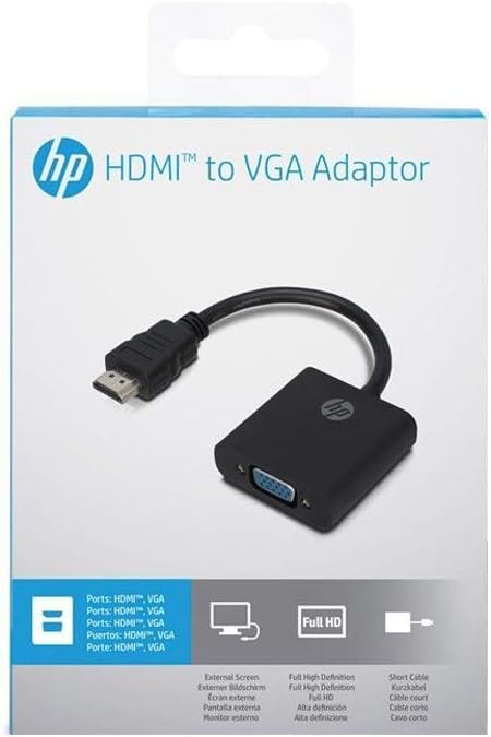 HP HDMI to VGA Full HD 1080p Adapter - DokanTech #