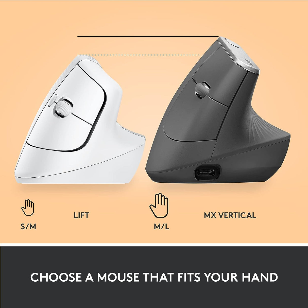 Logitech Lift Vertical Ergonomic Mouse - DokanTech #