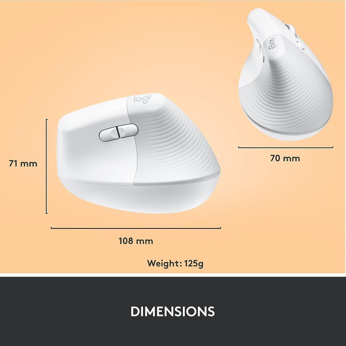 Logitech Lift Vertical Ergonomic Mouse - DokanTech #