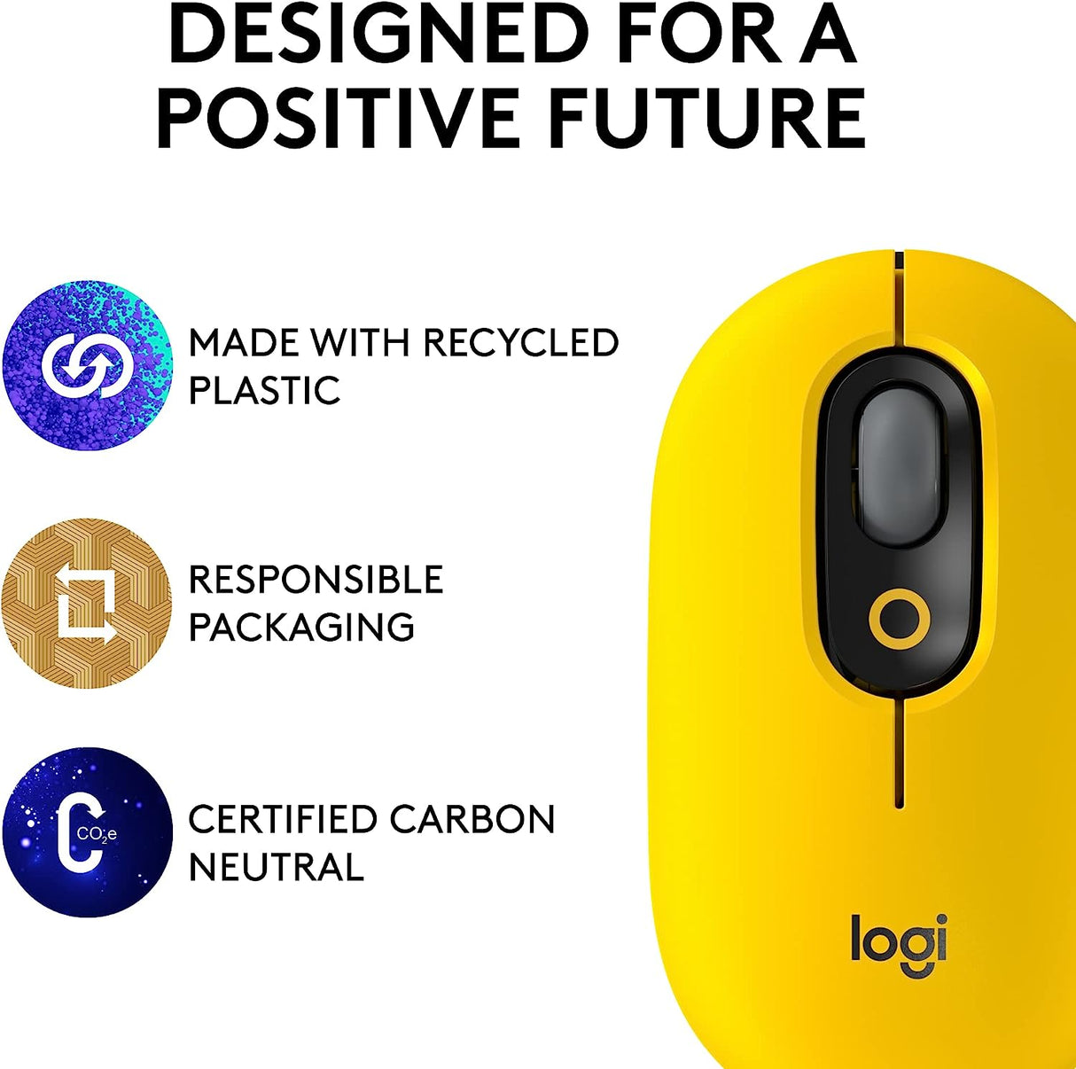 Logitech POP Mouse, Wireless Mouse with Customisable Emojis, SilentTouch Technology, Precision/Speed Scroll, Compact Design, Bluetooth, Multi-Device, OS Compatible - DokanTech #