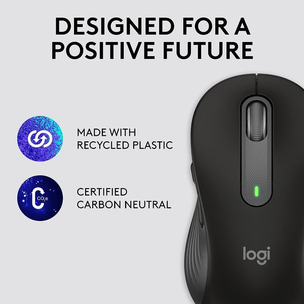 Logitech Signature M650 wireless mouse – desk lifestyle