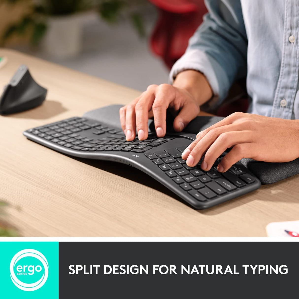 Logitech ERGO K860 Wireless Keyboard - black - DokanTech #