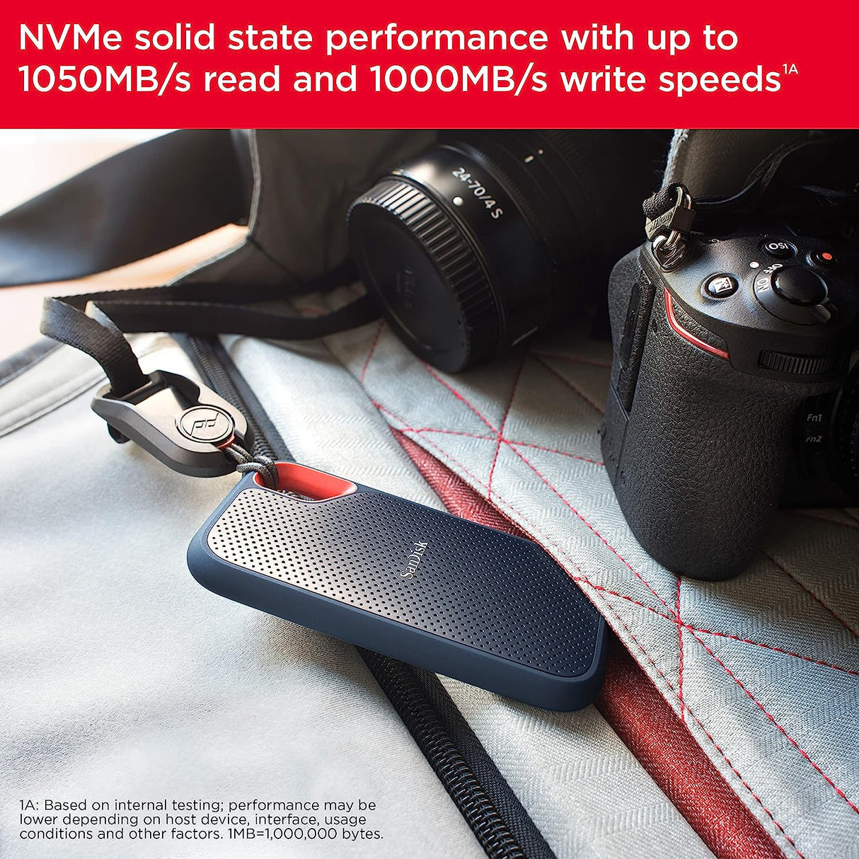 SanDisk Extreme portable SSD 1TB – compact design