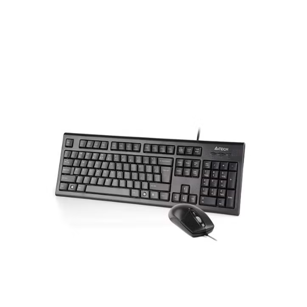A4Tech KRS-8572S Wired Natural_A FN Keyboard & Silent Click Mouse - Dokkantech