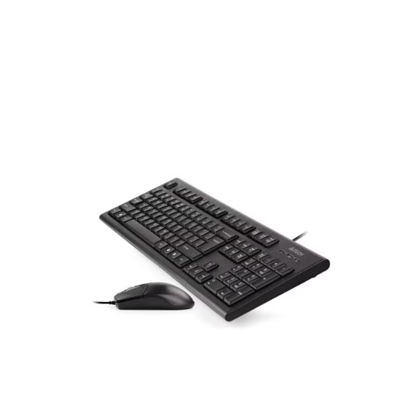 A4Tech KRS-8572S Wired Natural_A FN Keyboard & Silent Click Mouse - Dokkantech