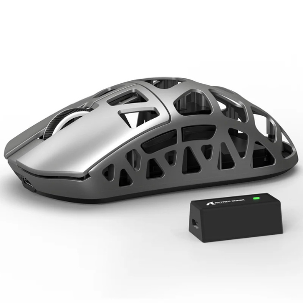ATTACKSHARKR3MagnesiumAlloyTri-ModeGamingMouse_PAW33958KSuperlightSilverFullView-DokkanTech