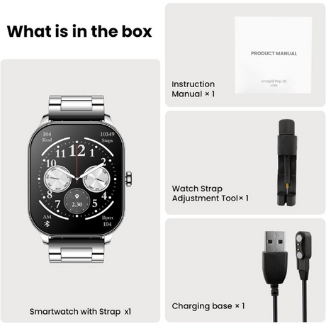 DokkanTech_Amazfit Pop 3S Smart watch Stylish Design and Advanced Health Features