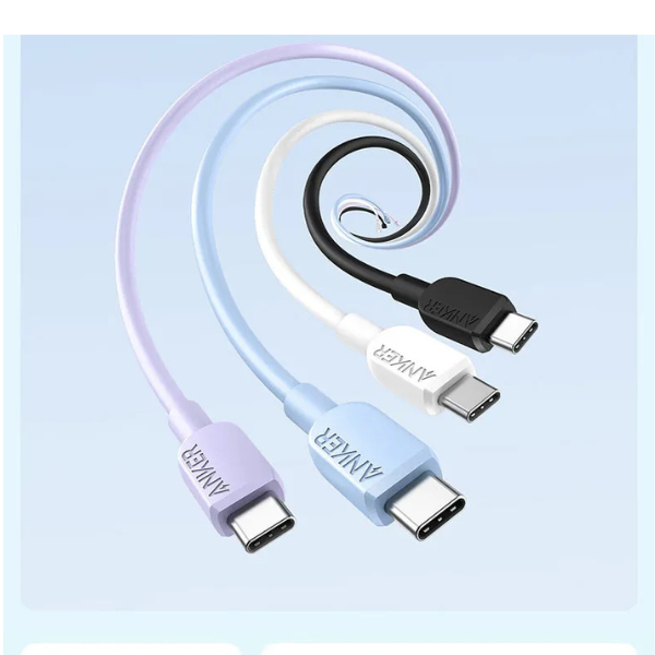 Anker 310 USB-C to USB-C Cable – 60W Fast Charging, Lengths(3ft & 6ft)-dokantech#