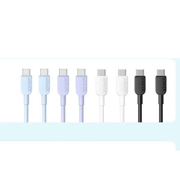Anker 310 USB-C to USB-C Cable – 60W Fast Charging, Lengths(3ft & 6ft)-dokantech#
