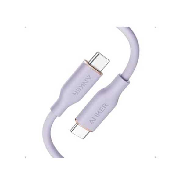 Anker PowerLine III Flow USB-C to USB-C Cable 3ft 240W (A8552)-dokantech