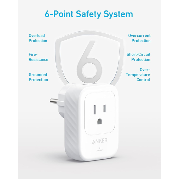 AnkerTravelAdapter15WWallCharger_5-in-1_A92A2321-WhiteSafety-DokkanTech
