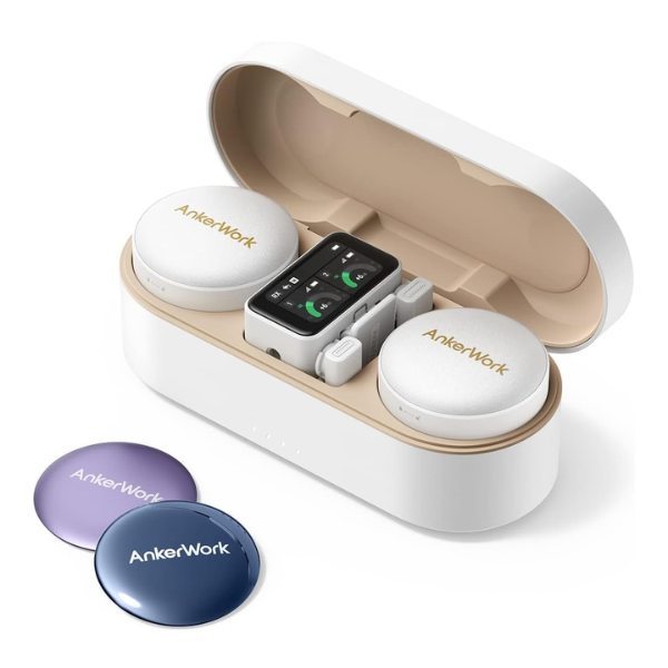 AnkerWork M650 Wireless Microphone - White - DokanTech #