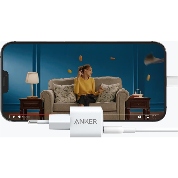 Anker 511 Nano 20W USB-C Fast Charger Adapter A2633 – White - Dokkantech