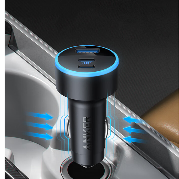 Anker 535 67W Car Charger โ 3-Port Fast USB-C & USB-A Adapter (A2736611)-dokantech