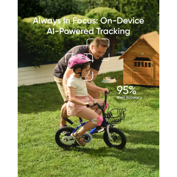 Anker Eufy S340 Solocam - Solar-Powered, 3K Dual Camera, 360° Coverage.