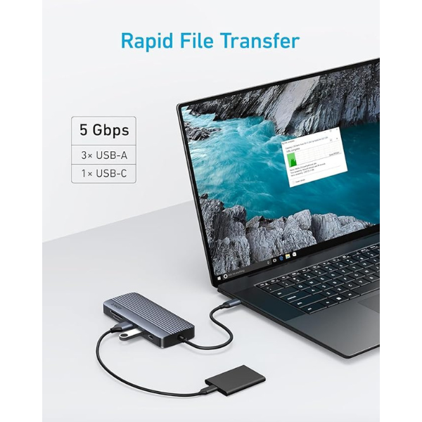 Anker USB-C Hub 10-in-1 Dual Display - A83C20A1 - DokanTech #