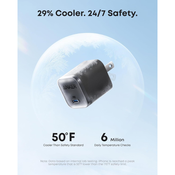 Anker Wall Charger 45W USB-C Fast Charging Adapter - Dokkantech