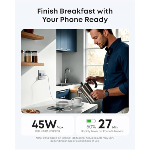 Anker Wall Charger 45W USB-C Fast Charging Adapter