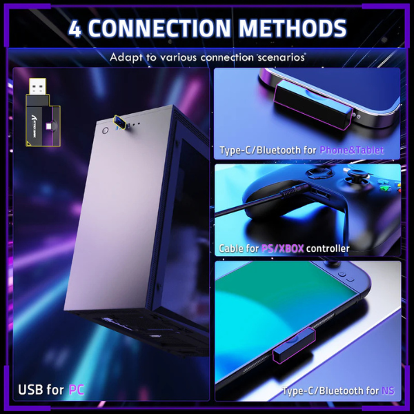 AttackSharkL80PROTriModeGamingHeadsetTypeCCharging - DokkanTech#