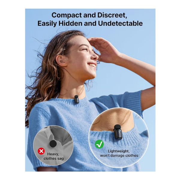 BOYA mini Dual Ultracompact 2.4GHz Wireless Microphone System - Dokkantech