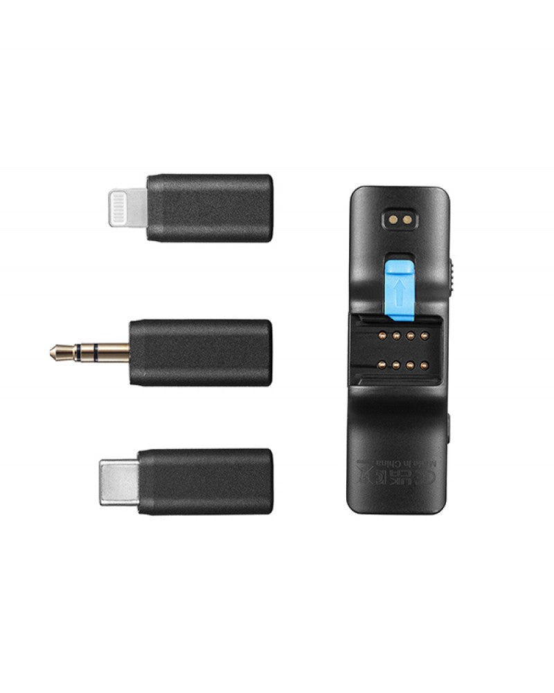 ميكروفون لاسلكي BOYA BOYALINK ثنائي القناة بتردد 2.4 جيجاهرتز - متوافق مع العديد من الأجهزة