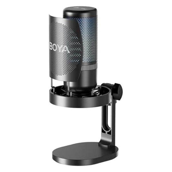 BOYA BY-K3 USB RGB Microphone – Studio Sound, Plug & Play, RGB Lighting - Dokkantech