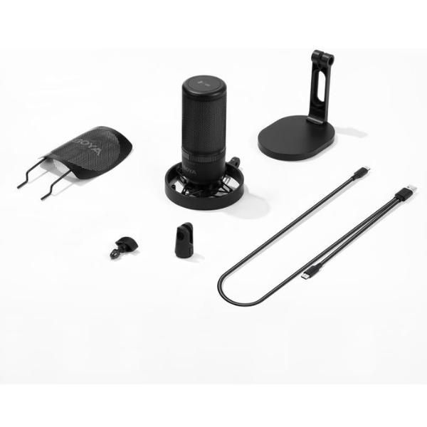 BOYA BY-K3 USB RGB Microphone – Studio Sound, Plug & Play, RGB Lighting - Dokkantech