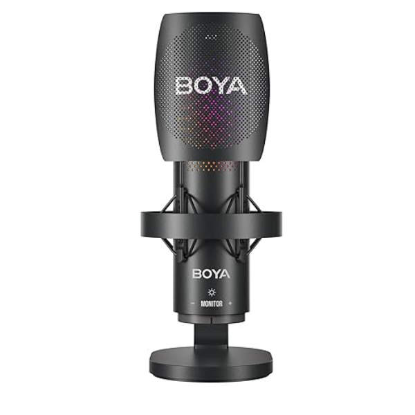 BOYA BY-K9 USB RGB Microphone – Multi-Pattern, Studio Sound, Plug & Play - Dokkantech