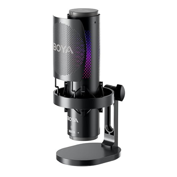 BOYA BY-K9 USB RGB Microphone – Multi-Pattern, Studio Sound, Plug & Play - Dokkantech