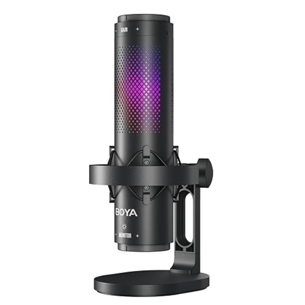 BOYA BY-K9 USB RGB Microphone – Multi-Pattern, Studio Sound, Plug & Play - Dokkantech