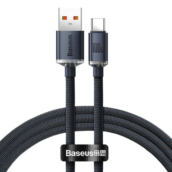 Baseus Crystal Shine 100W USB to Type-C Fast Charging Cable 1.2m - Dokkantech