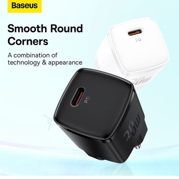 Baseus Cube Pro Fast Charger 1C 30W EU - Black-CCXF000301-dokantech