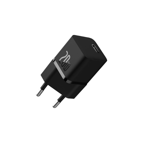 Baseus GaN5 Fast Charger(mini) 1C 20W EU - Black-CCGN050101-dokantech#