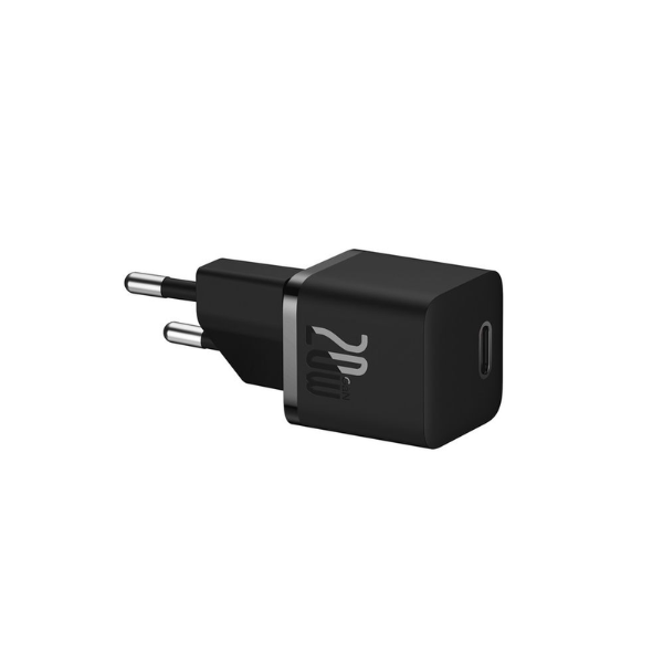 Baseus GaN5 Fast Charger(mini) 1C 20W EU - Black-CCGN050101-dokantech#