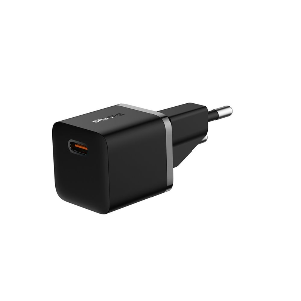 Baseus GaN5 Fast Charger(mini) 1C 20W EU - Black-CCGN050101-dokantech#