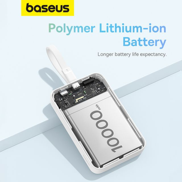 Baseus Magnetic Mini Wireless Fast Charge Power Bank Type-C 10000mAh 30W-dokantech#
