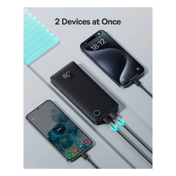 Baseus Airpow Lite 10000mAh 15W Power Bank – Cosmic Black - Dokkantech