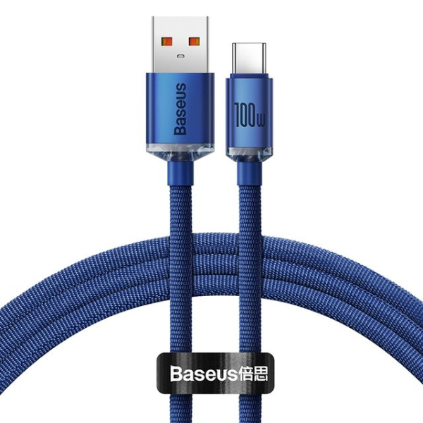 Baseus Crystal Shine 100W USB to Type-C Fast Charging Cable 1.2m - Dokkantech