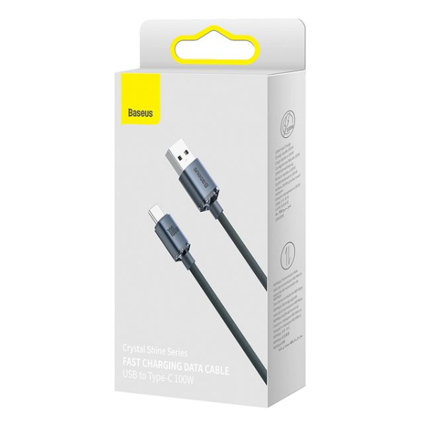 Baseus Crystal Shine 100W USB to Type-C Fast Charging Cable 1.2m - Dokkantech