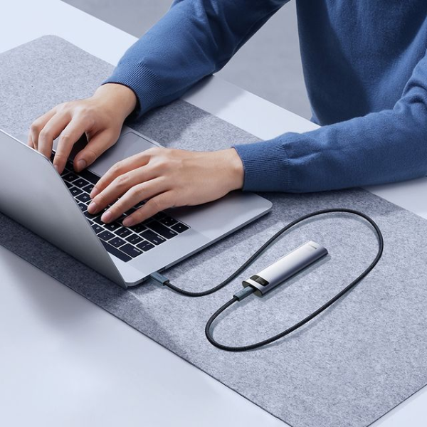 Baseus Flash Series 2 USB4 Type-C to Type-C 240W Cable 1m – Black - Dokkantech