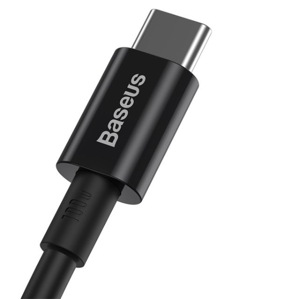 Baseus Superior 100W USB-C to USB-C Fast Charging Cable 2m – Black - Dokkantech