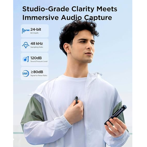 BOYA Magic-04 AI Wireless Microphone – Transformable Mic with USB-C & Lightning-dokantech