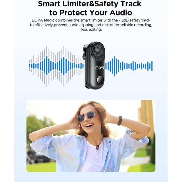 BOYA Magic-04 AI Wireless Microphone – Transformable Mic with USB-C & Lightning-dokantech