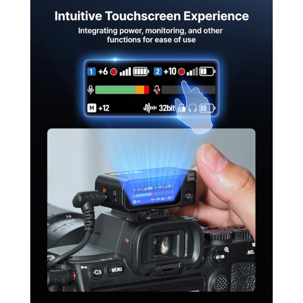 BOYA BOYAMIC 2-02 AI Mini Wireless Mic – 2TX, 8GB, Noise Cancel-dokkantech