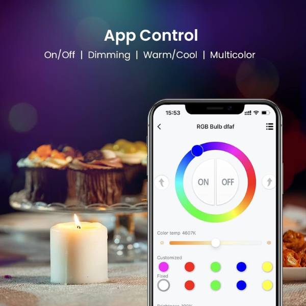 BroadLink E27 Smart Bulb Starter Kit โ RGB, BLE, Alexa & Google-Dokkantech
