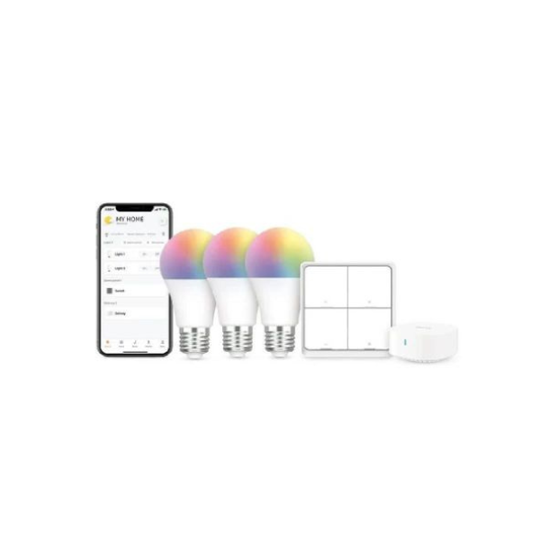 BroadLink E27 Smart Bulb Starter Kit โ RGB, BLE, Alexa & Google-Dokkantech