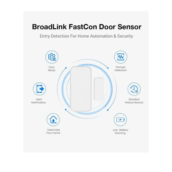 BroadLink SR4D Smart Door Sensor – Wireless, Alerts, Alexa Support-Dokkantech