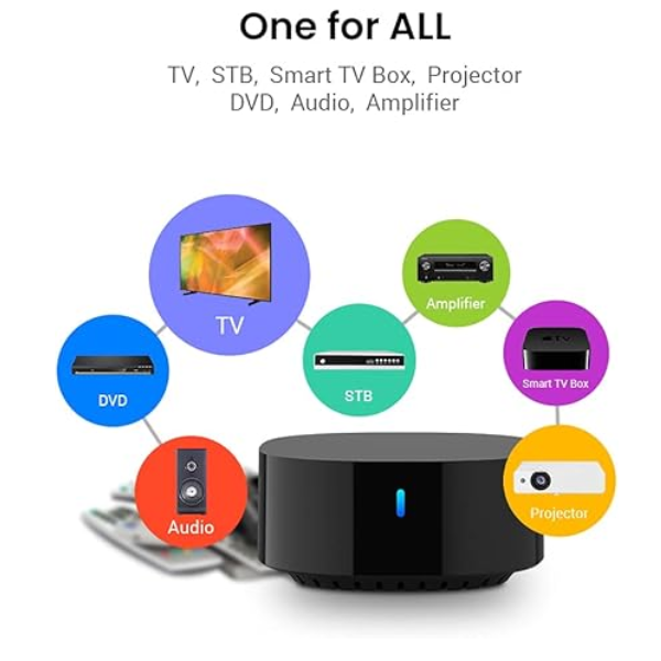 BroadLink RM4 TV Mate Universal Remote – Alexa & Google Support-Dokkantech